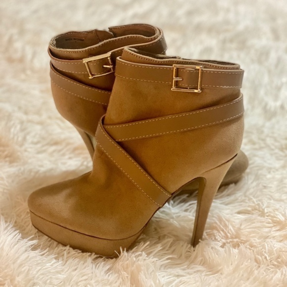 Bebe heeled stiletto booties